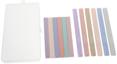 iplusmile 1 Set Student Highlighting Pens Dual Tip Highlighters Quick Dry See-through Window Highlighting Pens For School And Office