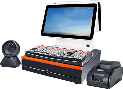 Small Touch-Registrierkasse All-in-One-Maschine, 15,6-Zoll-Dual-Screen-Touch, Multi-Winkel-Falten, 4G+128 GB, für den Einzelhandel des Restaurants, EIN Restaurant Supermarkt, a