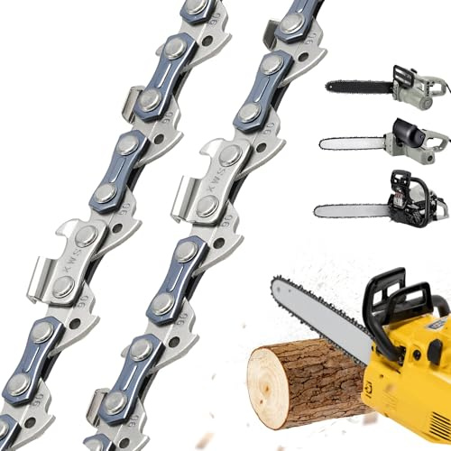 Hoypeyfiy 2er-Satz 20 cm 3/8 Zoll 1,1 mm Sägekette 33 TG, Ersatz für Einhell Fortexxa 18/20 TH, Ersatz für Worx WG349E