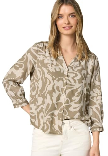 Street One Damen 3/4-Arm Bluse mit Tapedetails