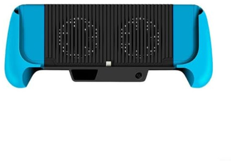 BEAZOOM Ergonomischer Kühlgriff für Nintendo für Switch Lite, 5600 mAh Powerbank und Ladegriff, effiziente Wärmeableitung, langes Spielen, Schwarz (Blau und Schwarz)