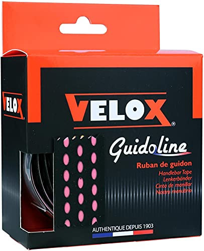 Velox Bi-Colour Lenkerband, schwarz/rosa, Einheitsgröße