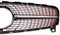 Kühlergrill Waben Aufkleber Dekor Zubehör Diamantgrill Urban Auto Autoaufkleber (Neon Rot, W176 (K050))