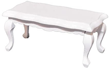 Melody Jane Puppenhaus Weiß Wellenschliff Couchtisch Wohnzimmer Möbel