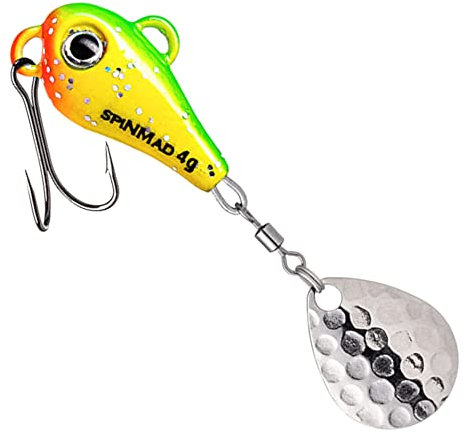 SpinMad 4g Bleikopfspinner - Jig Spinner, Farbe Lieblingsköder:Green Lemon