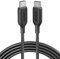 Anker PowerLine III Câble de charge USB-C vers USB-C 2.0, Câble 100 W Type-C 2.0, Charge ultra-rapide avec PD, pour iPhone 16, MacBook Pro, iPad Pro, Galaxy S10 S9 S8 Plus, Pixel, Switch, LG et plus