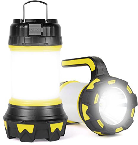 flintronic Rechargeable Camping Lantern, Superbright 1000 Lumen Camping Light, 6 Mode LED Torch Outdoor Searchlight Tent Light, Waterproof Emergency Light with 3600mAh Power Bank for Hiking, Fishing