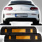 Garagenstopper mit Reflexionsstreifen aus extra reifenschonender Gummimischung/Radstopper Auto Garage (2x Garagenstopper)