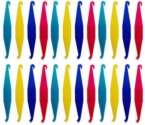 Wenplus 30 Stück elastische Gummi-Bänder für Zahnspangen, Einweg-Zahnspangen, Kunststoff, kiefergerechte, elastische Platzierer, Mischfarbe