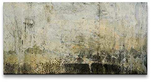 Paul Sinus Leinwandbild 120x60cm Metallstruktur Rost Modern Metall Eisen Fotokunst Abstrakt