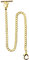 Taschenuhr Kette Albert T-Bar Kette Antik T-Form Hängende Uhrenkette 14 Zoll Einzelgliederweste Gürtel, Gold
