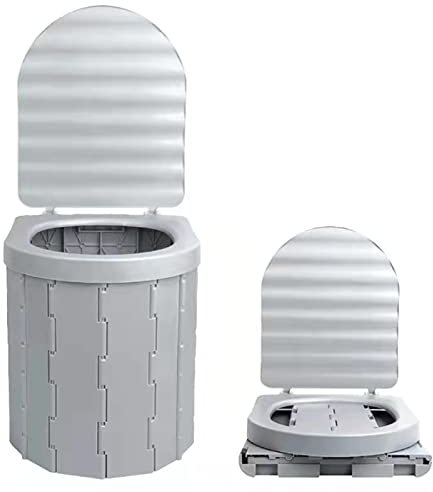 WYJRO Toilette Portatile WC Chimico,Toilette da Campeggio Toilette Portatile WC Rimovibile per I Bambini Anziani Bagno Mobile per Camper Casa Mobile WC Chimico da Viaggio