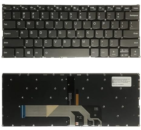 Accesorios para computadora portátil Teclado de la versión de EE. UU. con la luz de Fondo para Lenovo Yoga 730-13IKB 730-13IWL 730-15ikb 730-15iwl 530-14 530-14ikb FLEX6-14