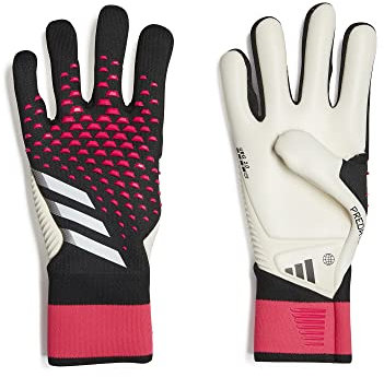 adidas Unisex Goalkeeper Gloves (W/O Fingersave) Predator Pro Goalkeeper Gloves, Black/White/Team Shock Pink, HN3345, 11