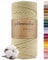 goldmariechen Premium Makramee Garn (Champagner) | 3mm x 100m | 100% Baumwolle | plastikfreie Verpackung | Makramee Baumwollgarn für DIY Handwerk