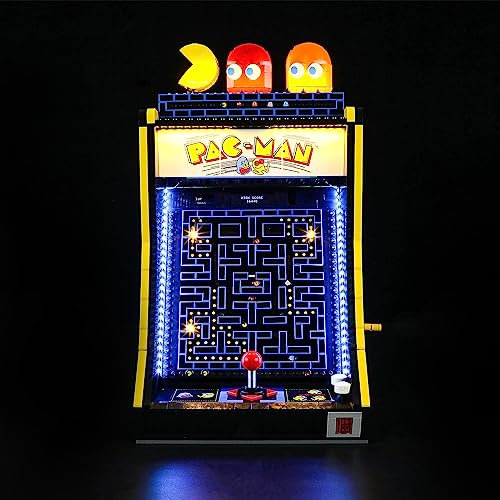 BRIKSMAX Kit di illuminazione a led per LEGO Icons PAC-MAN Arcade - Compatible with Lego 10323 Modello di blocchi predefiniti- Non includere il set Lego