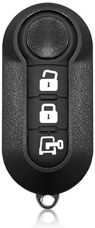Car Key Fob Remote Keyless Entry Control LTQF12AM433TX 433MHz 3 Button Replacement for 2012-2017 Fiat 500 Ram Promaster City