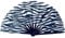 Large Rave Folding Handheld Chinese/Japanese Fan Women Girls Rave Accessories for Music Festivals Burlesque Pride Outfits Clack Fan (Zebra Skin)