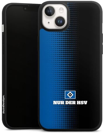 Premium Silikon Hülle kompatibel mit Apple iPhone 14 Handyhülle schwarz Case HSV Logo Offizielles Lizenzprodukt