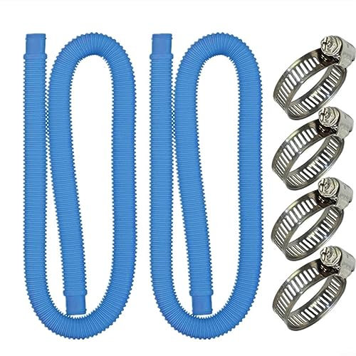 pour Intex Lot de 2 tuyaux de rechange pour pompe de piscine hors sol 3,2 cm pour piscine hors sol, tuyau de pompe de piscine