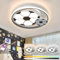Deckenleuchten für Kinder Fußball Lampe Kinderzimmer Junge 50W Deckenlampe LED Dimmbar mit Fernbedienung 3000K-6000K, Nachtlichtfunktion für Jugendzimmer Babyzimmer Kinderzimmerlampe