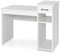 LIFEZEAL Scrivania Ufficio, Scrivania per Computer, con Cassetto, Scomparto, Supporto di CPU, Salvaspazio, Moderno, Scrittoio, Postazione di Lavoro, Tavolo Porta PC, in Legno, Max 90 kg (bianco)