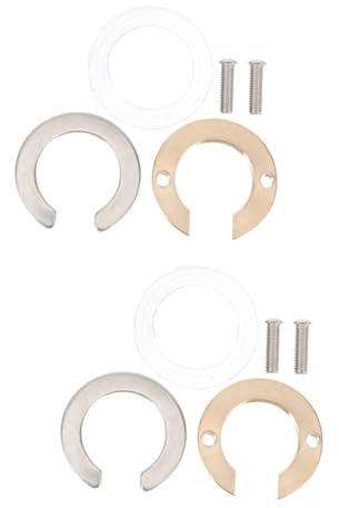 GLEAVI 2 Sets Anti-loosening Nut Bracket for Repairing Wash Basin Tap Fixing Fitting Kitchen Accessory Thread Stand Small Tool Kit Locknuts Washers for Bolts Bolt Kit Faucet Brass Circlip