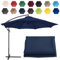 CMJYMX Replacement Parasol Canopy Sun Umbrella Replacement Cloth For 2m-6 Arms 2.7m-6 Arms 2.7m-8 Arms 3m-6 Arms 3m-8 Arms (Color : Navy blue, Size : 6 ribs-2.7m(8.8ft))