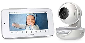 Hubble Connected Nursery Pal Deluxe Touch Smart HD Babymonitor mit 5 Touchscreen & portabler Kamera