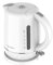 TERRAILLON - Bouilloire Electrique DIAMANT BLANC - 1,5L - 2200W - Base pivotante 360° - Arrêt Automatique et bouton rétroéclairé - Indicateur de niveau d'eau - Base reliefée effet Diamant