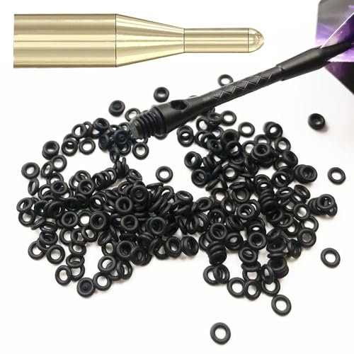 O-Ringe für Dartschaft | 100 Stück rutschfeste Gummi-O-Ringe | Verschleißfeste Dartringe mit Installationswerkzeug, Po Dart Supplies