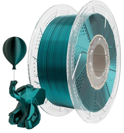 Chitu Systems Conjure Silk PLA 3D Drucker Filament, 1.75mm Weihnachten Dual Color Filament, Silk Schwarz Dunkelgrün 3D Druck Filament 1KG/2.2lb