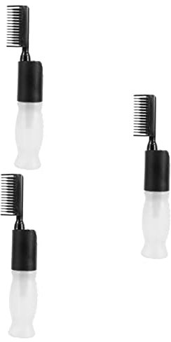 Beatifufu 3stücke Haarfärbebürste Flasche Mit Wurzelkamm Praktische Applikatorflasche Für Haarfärbemittel Leicht Und Tragbar Für Friseure Und Zuhause Aus Langlebigem Mit Zur Einfachen
