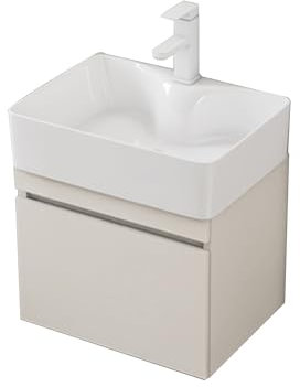 JOSIAHCQ Mobile Mobili Bagno con Lavabo da Appoggio Lavandino Bagno con Mobiletto Mobile Bagno Sottolavabo Sospeso Mobili Salvaspazio con Rubinetto per Piccoli Spazi(4030)