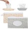 Tyqour 2 Pack Reusable Wipes Pouch Baby Wipe Holder Portable Wet Wipes Dispenser Refillable Travel Baby Wipes Case Waterproof and Dustproof, Baby Wipes Holder Keeps Wipes Fresh