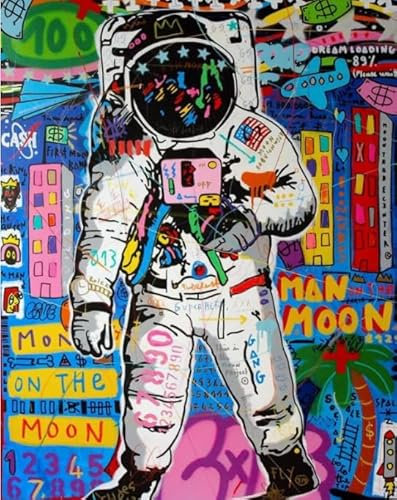 RUIYANMQ Puzzle 1000 Teile Jisbar Street Art Graffiti Color Poster Toys Adult Decompression Game Qw793Zp