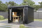 Finnhaus Wolff Metall-Gerätehaus Eirik 3030 Anthrazit Gerätehaus aus Metall in Anthrazitgrau, Geräteschrank mit 0,55 mm Wandstärke Gartenhaus