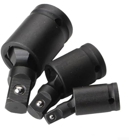 BlesConi Steckschlüssel Adapter Set 1/4 3/8 1/2 Zoll Antrieb Universal 360 Grad Drehgelenk für Druckluft-Schlagwerkzeuge