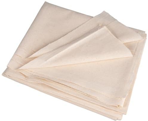 Leinenstoff Meterware 160 x 100 cm Leinentuch, Dicker und Langlebiger Stoff | Leinen Stoff, für Nähen von Kleidung und Basteln, Tischdecken Taschen Vorhängen, Fermentieren Brot Baguette Brotteig, Beige