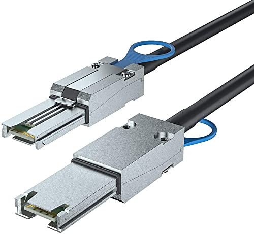 10Gtek® 6G External Mini SAS Kabel SFF-8088 zu SFF-8088, 100-Ohm, 3-Meter(9.8-ft)
