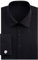 J.VER Men's Black Formal Shirt Double Cuff Long Sleeve Cufflinks Dress Shirt Work Business Cotton 16 Neck 34-35 Sleeve