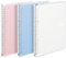 KOKUYO Campus Easy-Carry Slim Binder Smart-Ring B5 26-Ring Set OF 3 (Light Pink, Light Blue & Clear, B5)