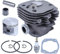 Nikasil Placcato 50mm Cilindro Pistone Cuscinetto ad Aghi Guarnizione Kit per Motosega Husqvarna 365 371 372 XP 362 Parti di Ricambio con Candela