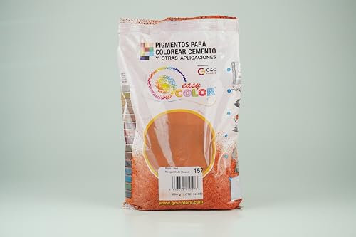 KITS Lot de 3 sachets de 800 g Easy Color Pigment Rouge 157 Pigment pour ciment, mortier et béton (Rouge)