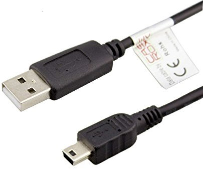 caseroxx USB-Kabel, Datenkabel für Garmin DriveSmart 65 & Digital Traffic, USB-Kabel als Ladekabel oder zur Datenübertragung in schwarz