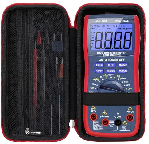 Aproca Hard Storage Travel Case for AstroAI Digital Multimeter TRMS 6000 Counts Volt Meter