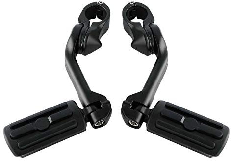 TCMT Repose-pieds d'autoroute 3,2 cm, 3,2 cm, convient pour Harley Touring Road King Street Glide Road Glide Electra Glide Softail Sportster Dyna avec protections moteur de 3,2 cm