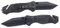 Semptec Urban Survival Technology Einhandmesser: 2er-Set Edelstahl-Klappmesser, Alu-Griff, Gurtschneider & Glasbrecher (Rettungsmesser, Messer Outdoor, Selbstverteidigung)