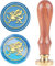 craspire Messing Retro Siegellack Stempel, Drachen Wachs-Siegel-Stempel Abnehmbar Dichtungsstempelkopf Aus Messing Holzgriff Für Hochzeitseinladungen Briefe Weinpakete