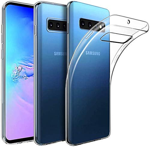 Captor Cover Trasparente per Samsung Galaxy S10, Custodia TPU in Silicone Flessibile Morbida e Sottile, Protezione con Bordo Rialzato per Schermo e Fotocamera